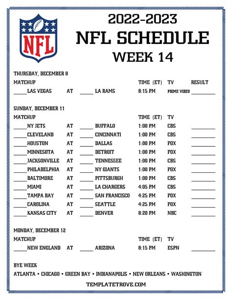 week 14 NFL season